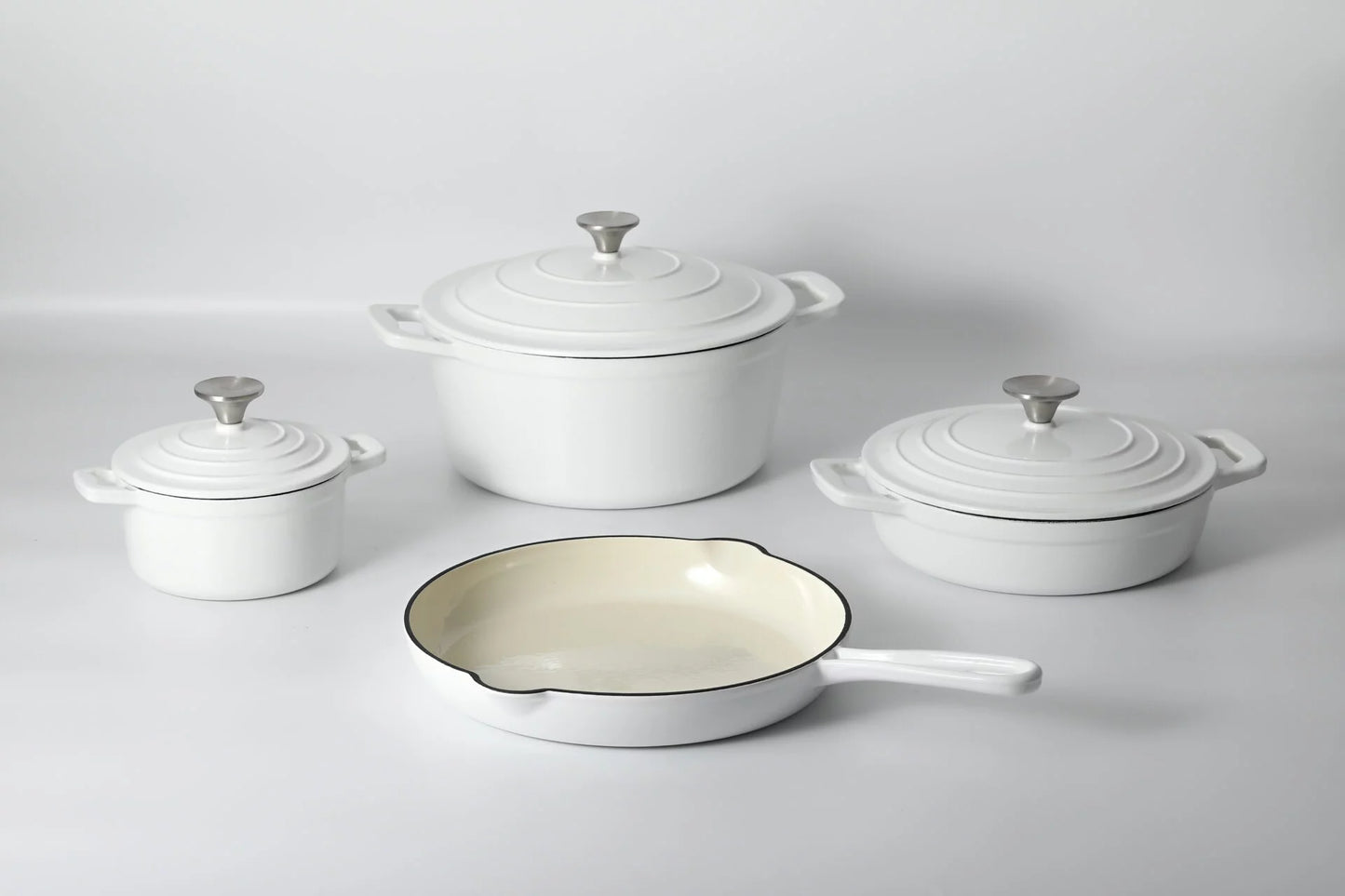 CS Solingen Cast Iron Pot Set – 7 Pieces