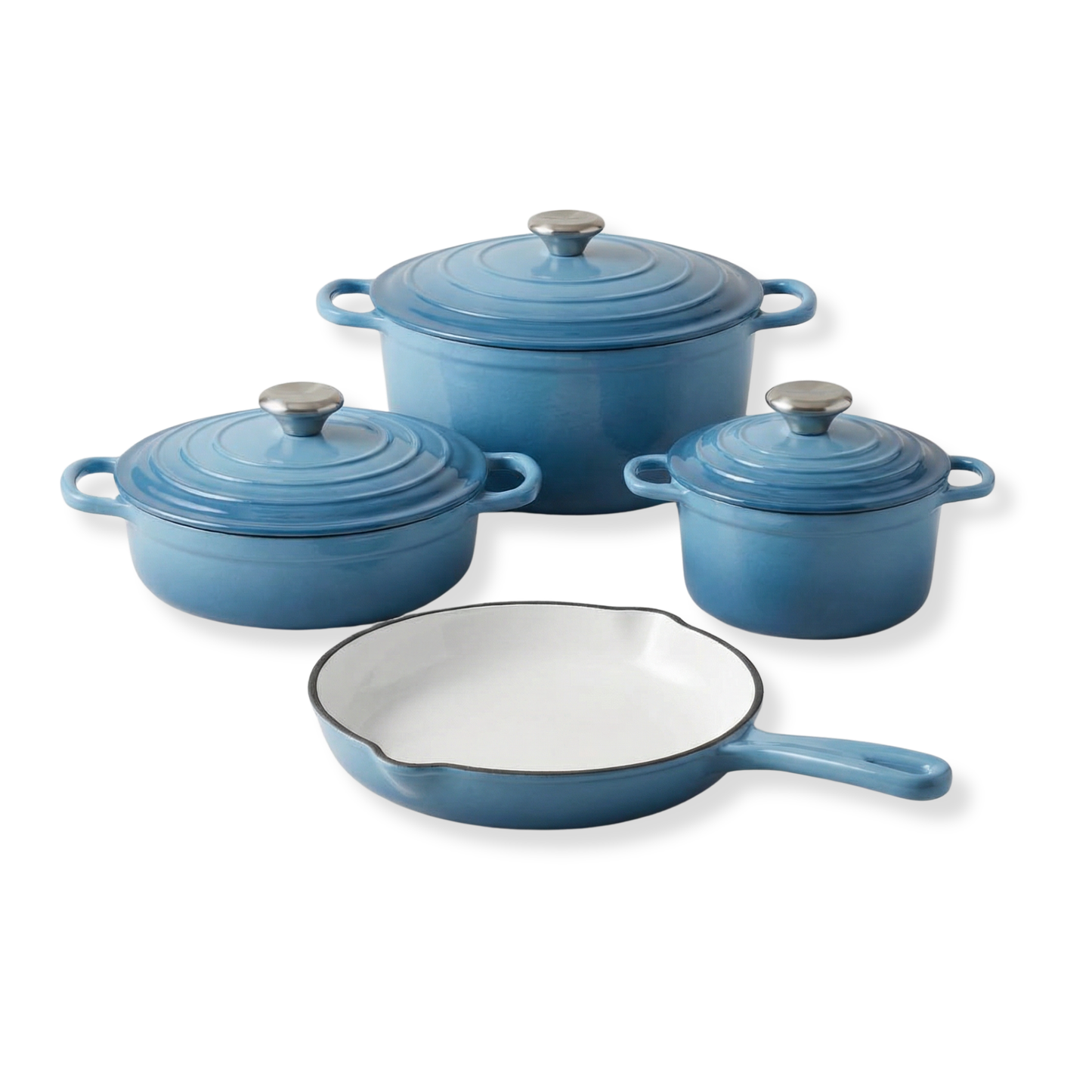 CS Solingen Cast Iron Pot Set – 7 Pieces