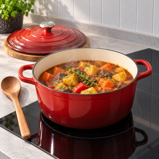 Cs Solingen Xanten Gietijzeren Pan Rood - 26 cm | Gietijzeren Pan