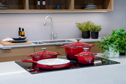 Cs Solingen Xanten Gietijzeren Pan Rood - 26 cm | Gietijzeren Pan