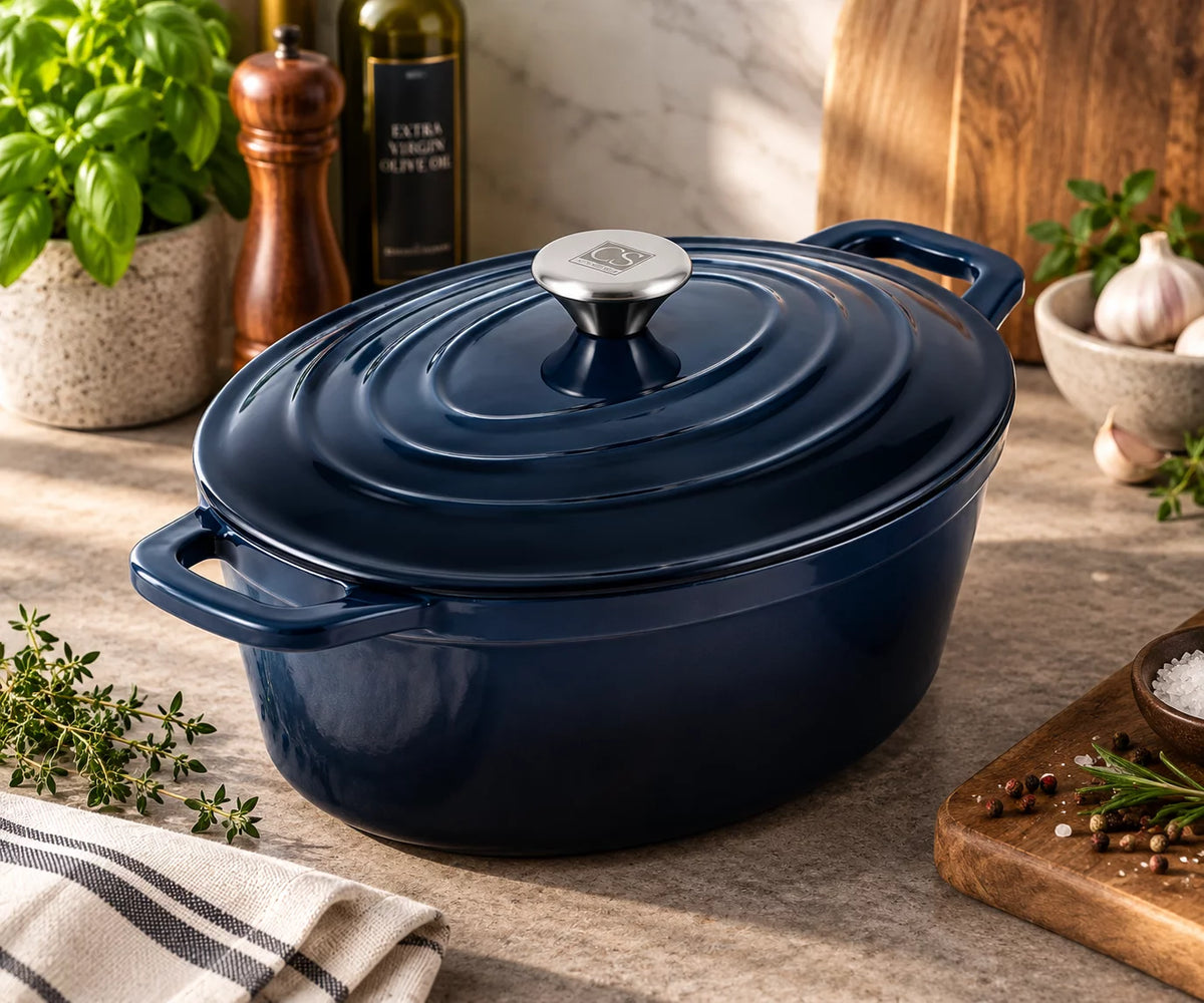 CS Solingen Xanten Cast Iron Pot 7.7 L – Black